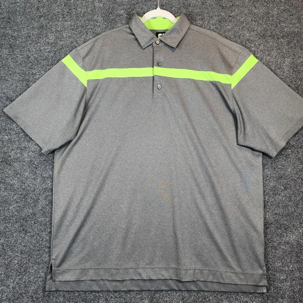 FootJoy Athleisure Golf Performance Moisture Wicking Stretch Polo Shirt Size XXL